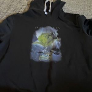 Mens Grinch movie long sleeve shirt hoodie.